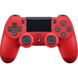 sony dualshock 4 red wireless controller